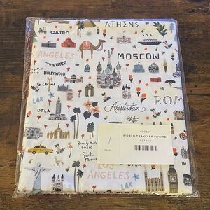 Rifle Paper Co. World Traveler  Cotton Fabric- 1 yard